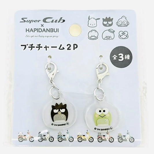 SANRIO: CHARMS SUPER CUB X HAPIDANBUI - KEROPPI & BADTZ-MARU