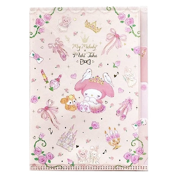 SANRIO X MIKI TAKEI: MULTI TAB MINI CLEAR FILE - MY MELODY