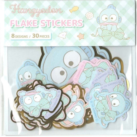 SANRIO: PAPER FLAKE STICKERS - HANGYODON
