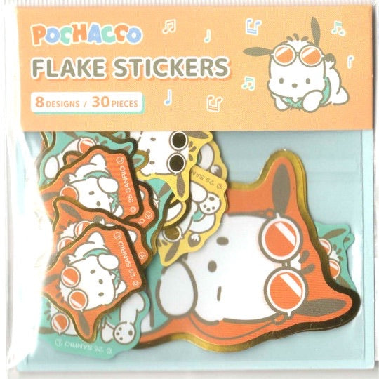 SANRIO: PAPER FLAKE STICKERS - POCHACCO