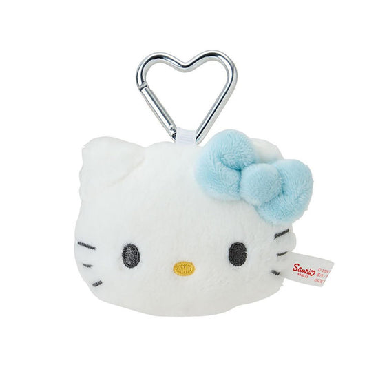 SANRIO: PLUSH DELUXE HEAD CHARM - HELLO KITTY (BLUE BOW)