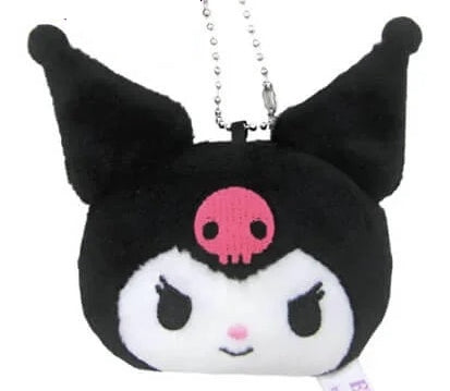 SANRIO: PLUSH HEAD CHARM - KUROMI