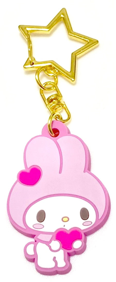 SANRIO: RUBBER KEYCHAIN - 50TH ANNIVERSARY (MY MELODY)