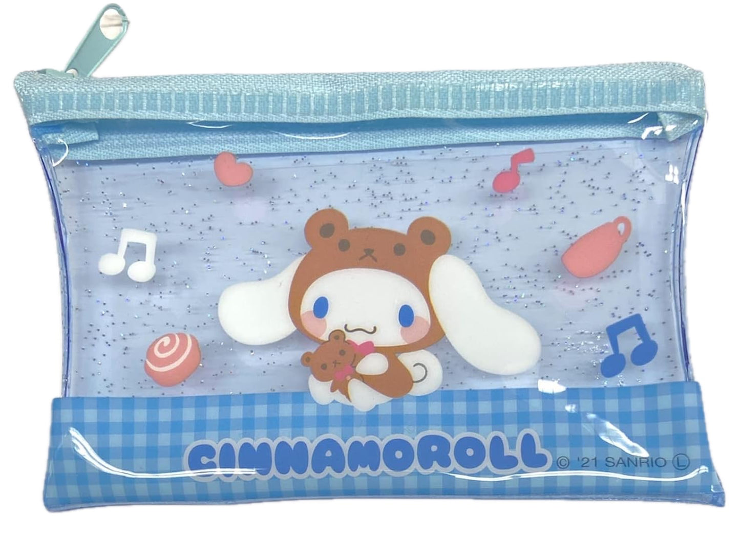 SANRIO CHARACTERS: TINY FLAT ZIP POUCH - CINNAMOROLL (TEDDY BEAR)