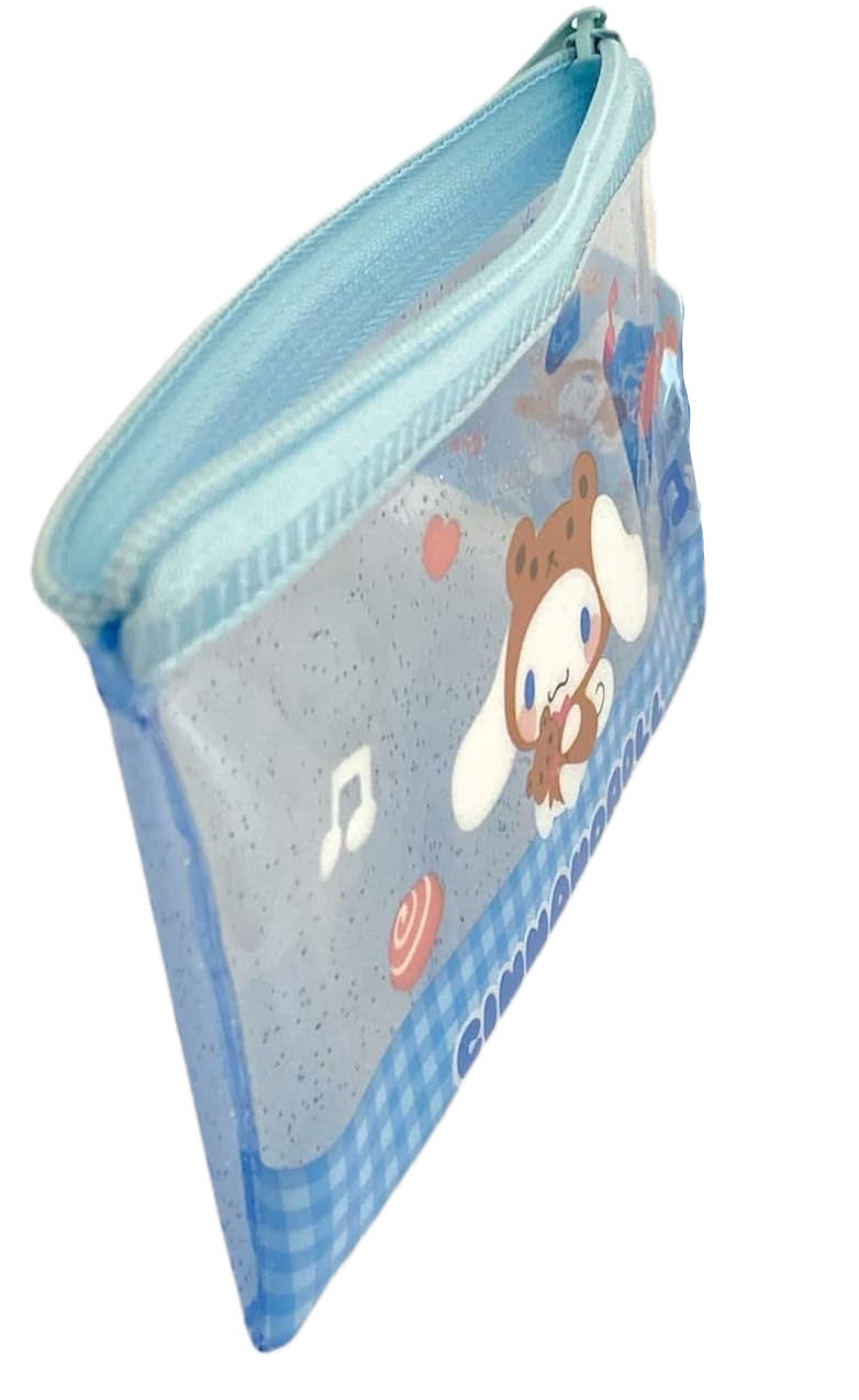 SANRIO CHARACTERS: TINY FLAT ZIP POUCH - CINNAMOROLL (TEDDY BEAR)