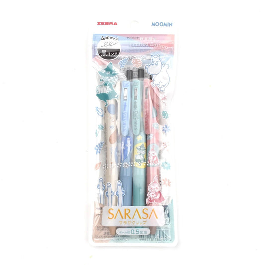 SARASA X MOOMIN: BLACK PEN SET 4PK