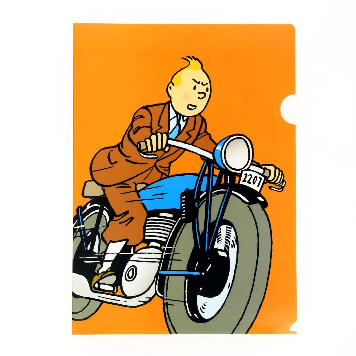 THE ADVENTURES OF TINTIN: CLEAR FILE - MOTORCYCLE