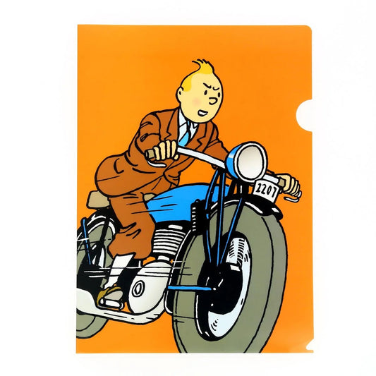 THE ADVENTURES OF TINTIN: CLEAR FILE - MOTORCYCLE