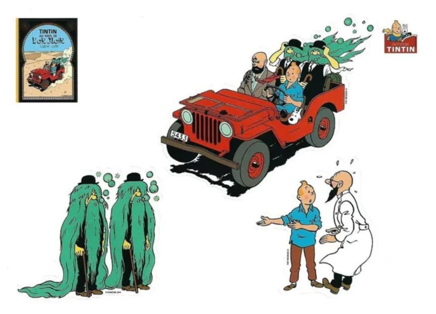 THE ADVENTURES OF TINTIN: STICKER SHEET - LAND OF BLACK GOLD (JEEP)