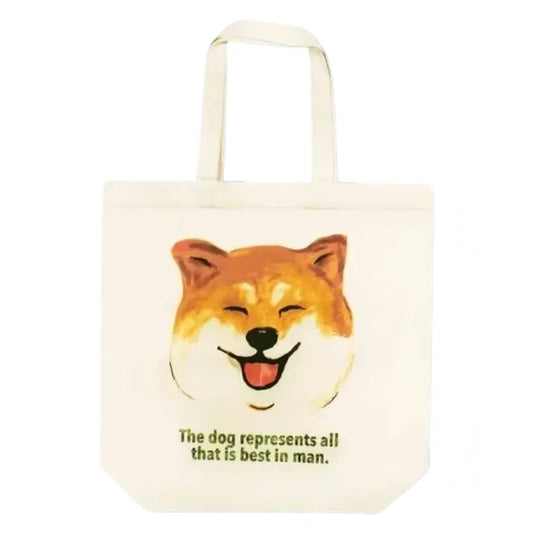 B SIDE LABEL: SHIBA INU TOTE