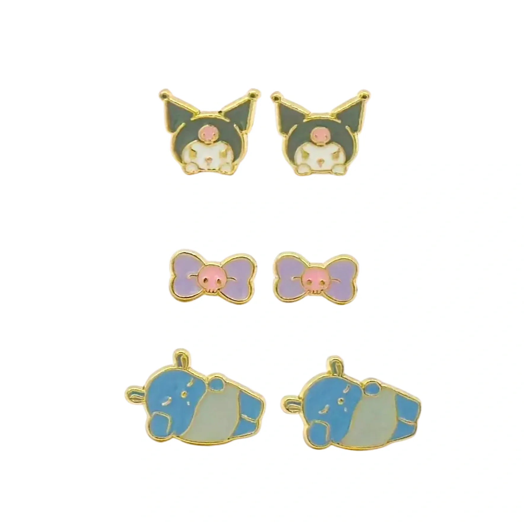 SANRIO-EARRINGS-KUROMI