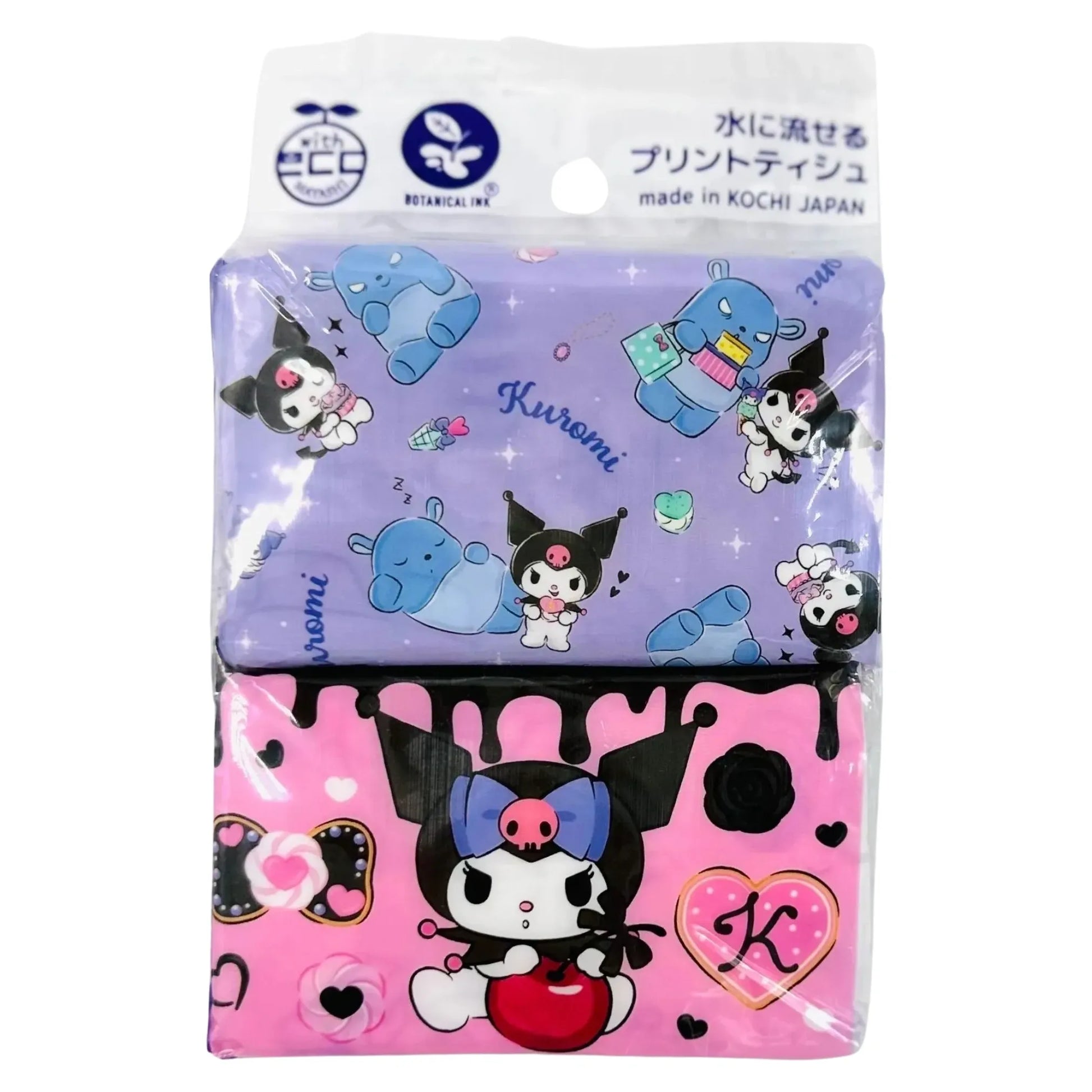 SANRIO-TISSUES-KUROMI-PURPLE-4PK