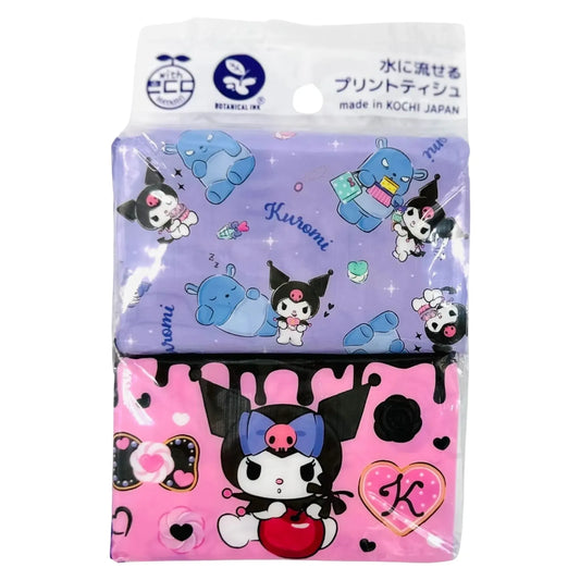 SANRIO-TISSUES-KUROMI-PURPLE-4PK