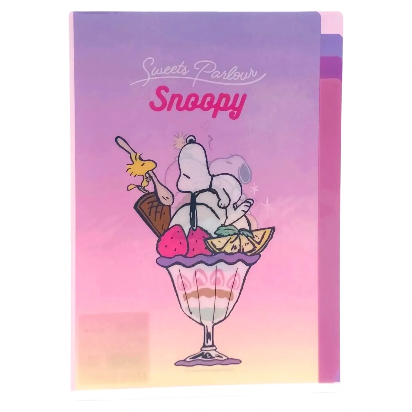 ART PRINT JAPAN: VINTAGE PEANUTS - MINI CLEAR FILE (PINK)