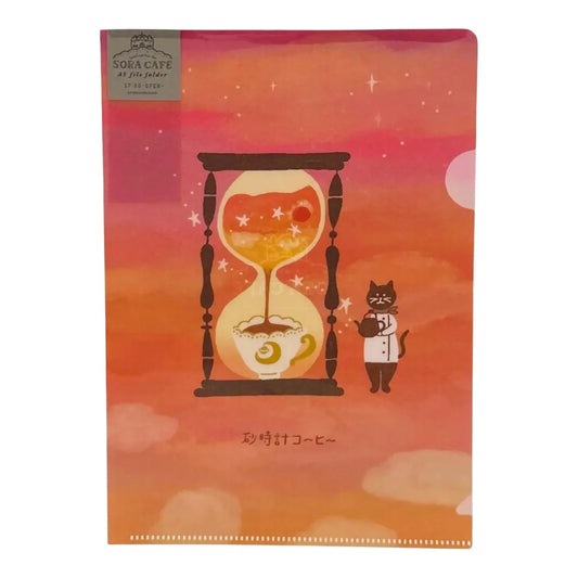 FURUKAWASHIKO-SORA-CAFE-HOURGLASS-COFFEE-MINI-CLEAR-FILE