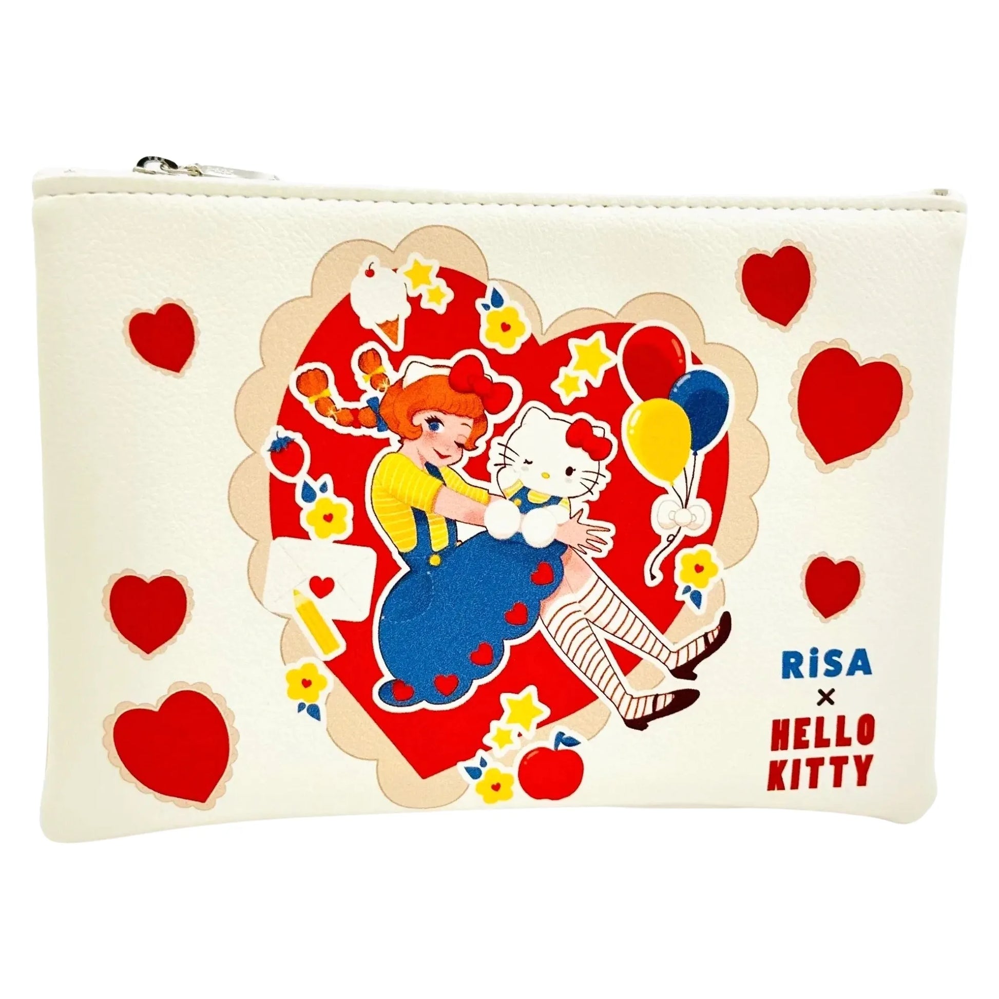 SANRIO-FEWMANY-BIG-ZIP-POUCH-RISA-HELLO-KITTY