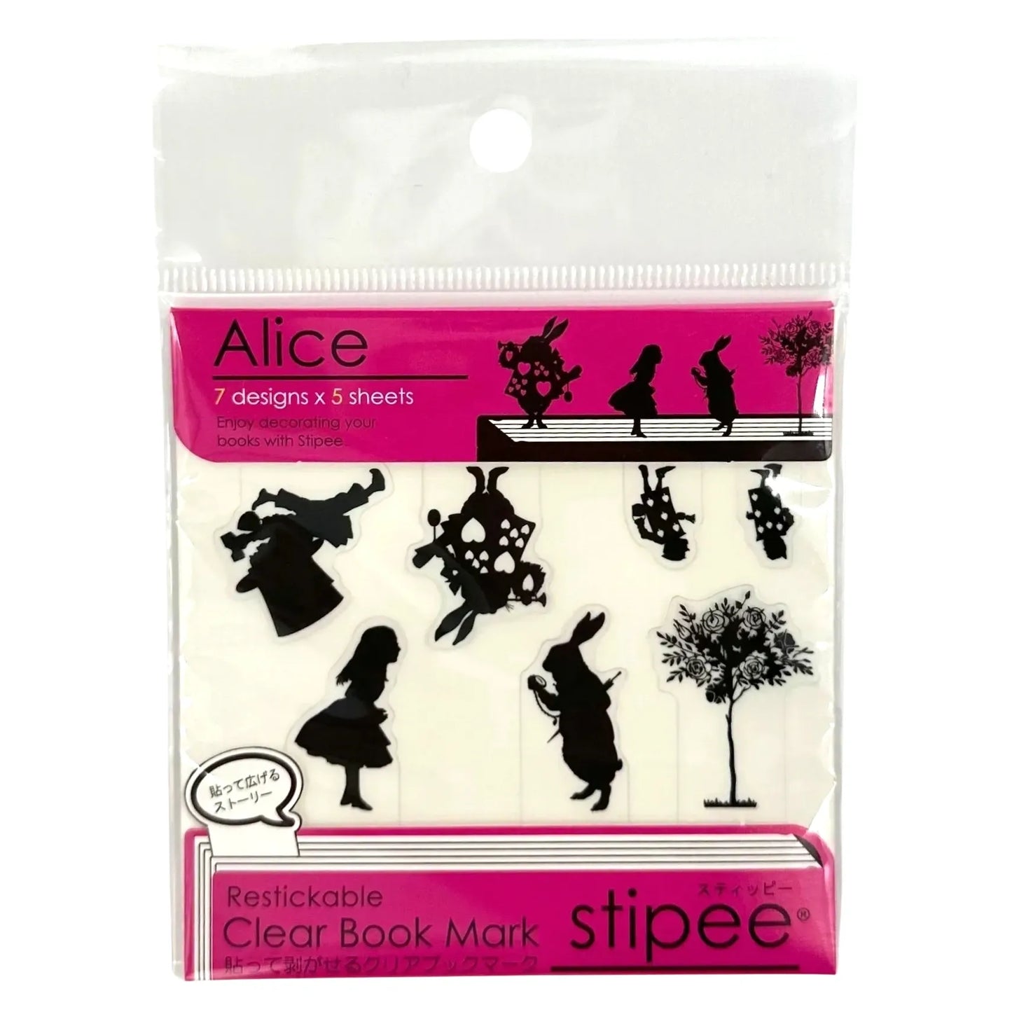 STIPEE: ALICE IN WONDERLAND - CLEAR BOOKMARKS