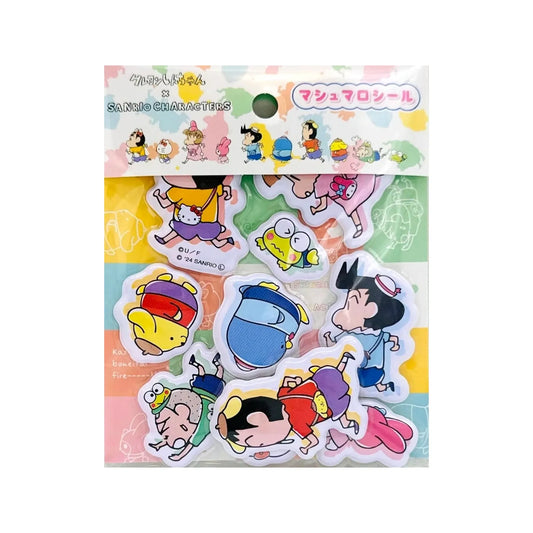 SANRIO-CRAYON-SHIN-CHAN-STICKERS-PUFF-MARSHMALLOW-SEALS