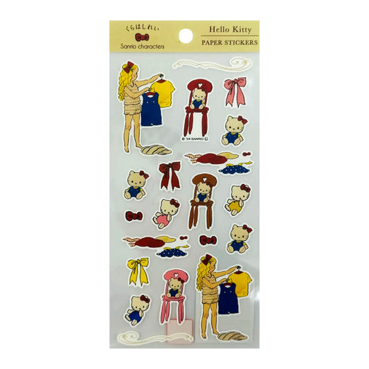 KURAHASHI-REI-SANRIO-PAPER-STICKERS-HELLO-KITTY-TAN