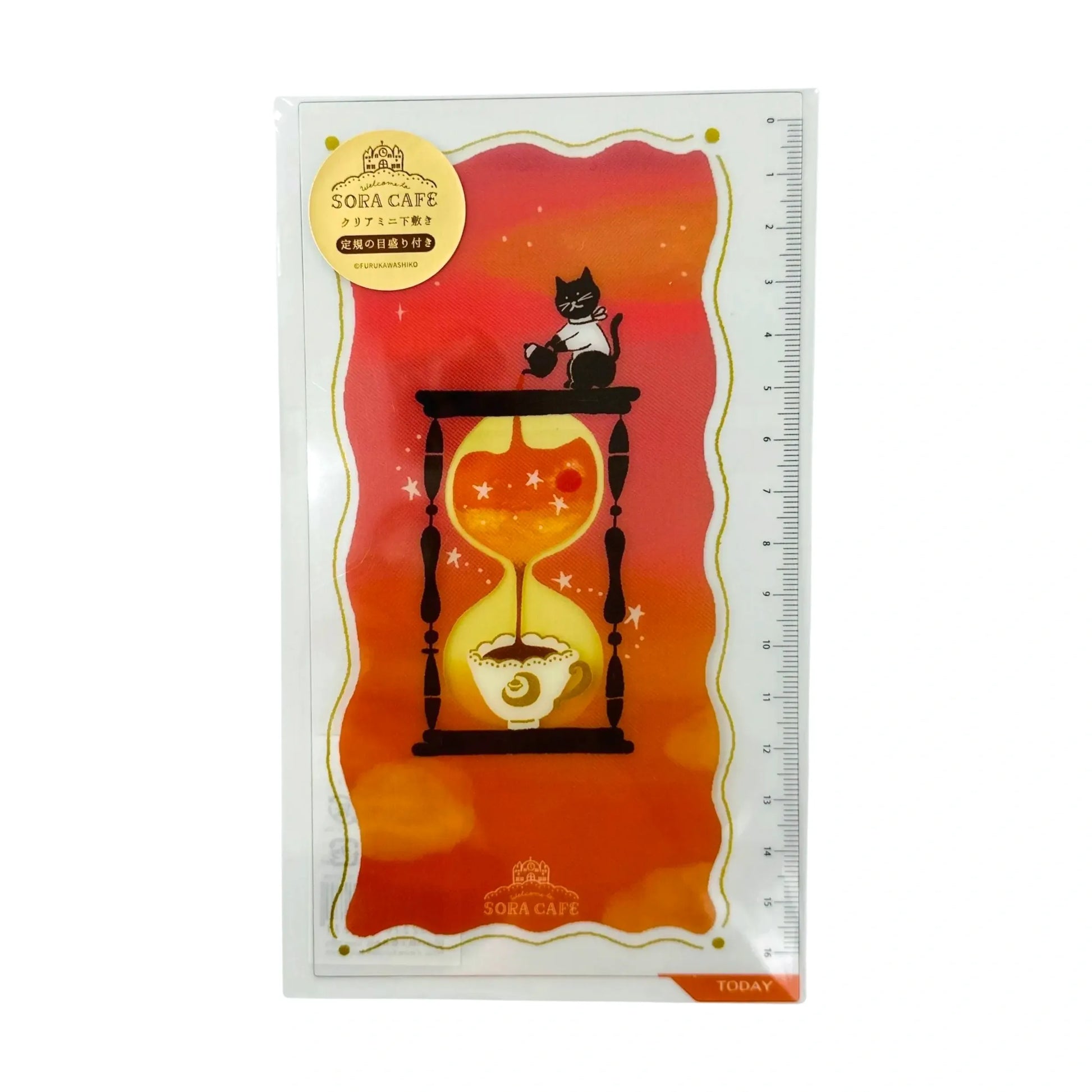 FURUKAWASHIKO-SORA-CAFE-HOURGLASS-COFFEE-MINI-DESK-PAD