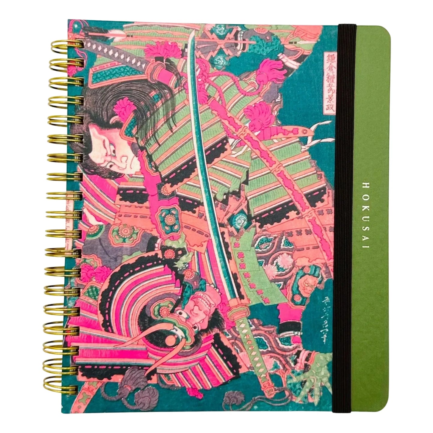 ART PRINT JAPAN: UKIYO-E COLORS - KATSUSHIKA HOKUSAI (KAMAKURA NO GONGORO KAGEMASA AND TORINOUMI YASABURO YASUNORI) NOTEBOOK