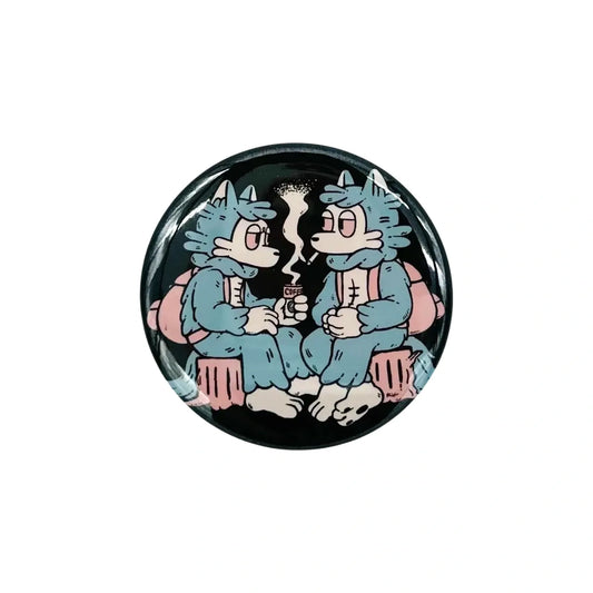 ARAI KIRIKO: BUTTON PIN - WOLF-KUN