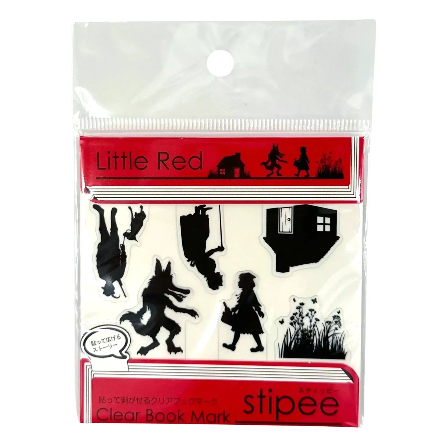 STIPEE: LITTLE RED - CLEAR BOOKMARKS